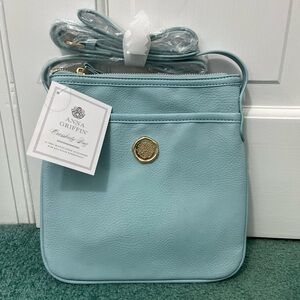 Anna Griffin Beach Glass Blue Crossbody Bag
